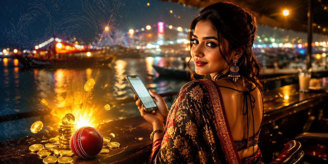 বরিশালে ক্রিকেট বেটিং উপভোগ করছেন একজন তরুণী